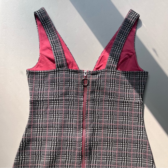 Topshop Knit Minidress Plaid - Picture 3 of 5